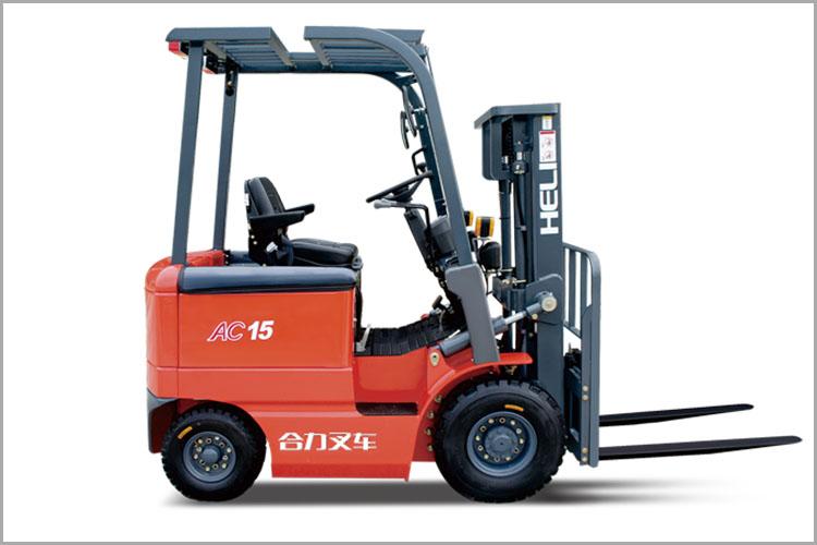 四支點(diǎn) H系列1-1.5噸窄車身蓄電池平衡重式叉車，無廢氣污染
